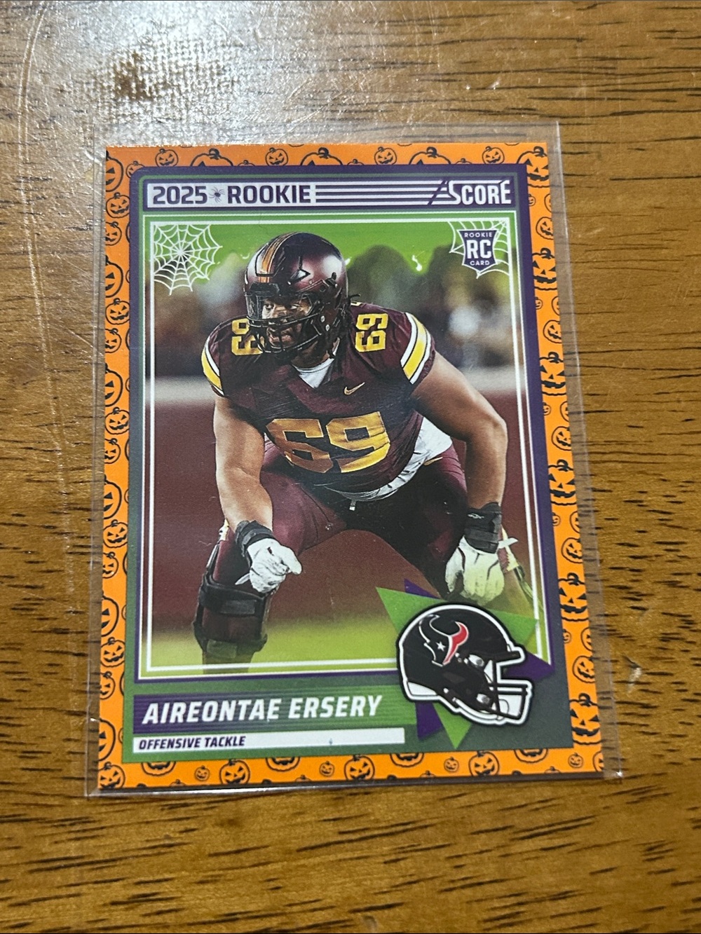 Panini Aireontae Ersery Houston Texans 2025 rookie Football Card